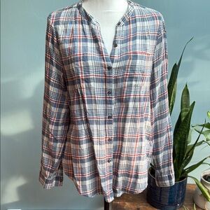 Joie Button-Up Shirt. Size Large